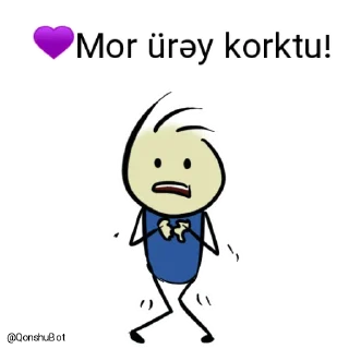 😰 emoji 💜Mor ürəy @Qonshubot Telegram sticker 15 of 31