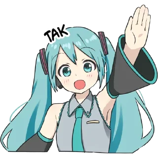 Sticker from Hatsune Miku @hoshiyaku