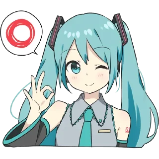 Sticker from Hatsune Miku @hoshiyaku