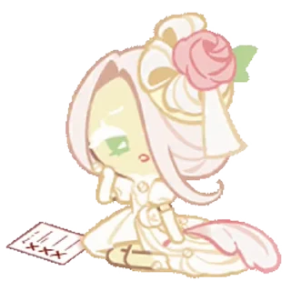 Sticker from 𓍼 | Wedding cake cookie [ @crkstick ]