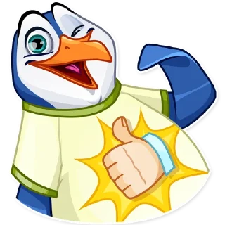 Sticker from Penguin Kevin