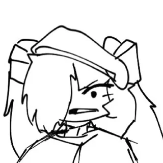 😒 emoji Маха белобрыска тян [@I_am_Maryok] Telegram sticker 12 of 20