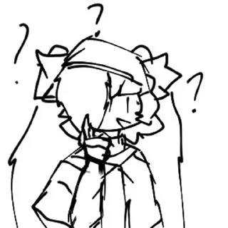 ❓ emoji Маха белобрыска тян [@I_am_Maryok] Telegram sticker 5 of 20