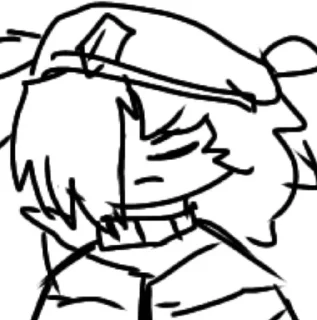 😞 emoji Маха белобрыска тян [@I_am_Maryok] Telegram sticker 9 of 20