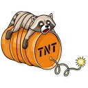 Sticker from Criminal Raccoon