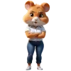 ⭐️ emoji Hamster Criminal by @xb3nq @TgEmodziBot Telegram sticker 22 of 39