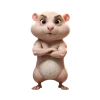 ⭐️ emoji Hamster Criminal by @xb3nq @TgEmodziBot Telegram sticker 12 of 39