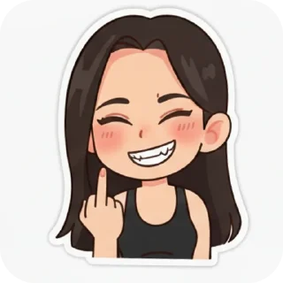 🖕 emoji ❤️‍🔥 Telegram sticker 4 of 24