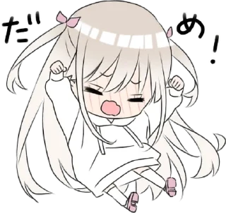 😤 emoji Hoodiegirl(White) Telegram sticker 20 of 120