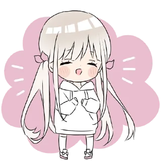 Sticker from Hoodiegirl (white) @jp_stickers