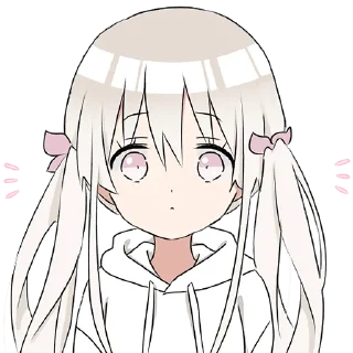😐 emoji Hoodiegirl (white) Pt.2 @jp_stickers Telegram sticker 7 of 40