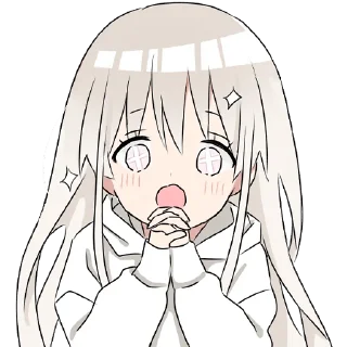 😍 emoji Hoodiegirl (white) Pt.2 @jp_stickers Telegram sticker 13 of 40