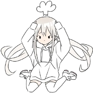 Sticker from Hoodiegirl (white) Pt.2 @jp_stickers