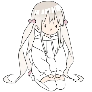 😀 emoji Hoodiegirl (white) Pt.2 @jp_stickers Telegram sticker 11 of 40