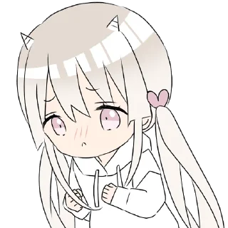 👿 emoji Hoodiegirl (white) Pt.2 @jp_stickers Telegram sticker 12 of 40