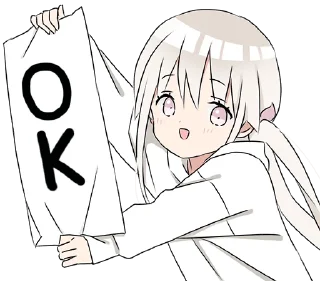 👌 emoji Hoodiegirl (white) Pt.2 @jp_stickers Telegram sticker 10 of 40