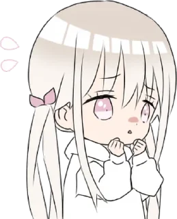 😮 emoji Hoodiegirl(White) Telegram sticker 12 of 120