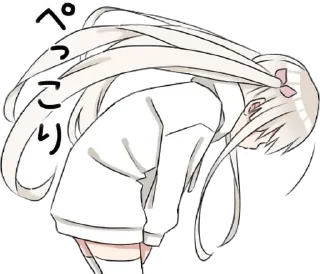 🙇‍♀️ emoji Hoodiegirl(White) Telegram sticker 7 of 120