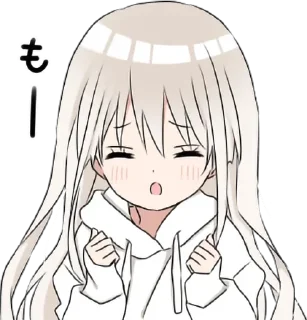 😣 emoji Hoodiegirl(White) Telegram sticker 14 of 120