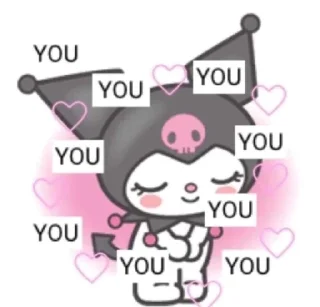 🐾 emoji Kuromi by @ylubluconfetu Telegram sticker 5 of 53