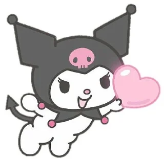 🐾 emoji Kuromi by @ylubluconfetu Telegram sticker 24 of 53