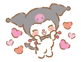 🐾 emoji Kuromi by @ylubluconfetu Telegram sticker 6 of 53