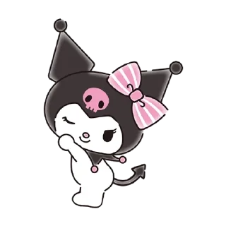 🐾 emoji Kuromi by @ylubluconfetu Telegram sticker 12 of 53