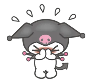 🐾 emoji Kuromi by @ylubluconfetu Telegram sticker 18 of 53