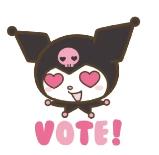 🐾 emoji Kuromi by @ylubluconfetu Telegram sticker 2 of 53