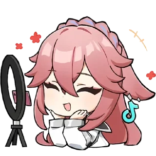 Sticker from yae miko  !  @softyunac