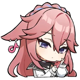 Sticker from yae miko  !  @softyunac