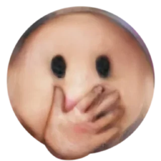 🤭 emoji Creepy Emoji • @stickB00K Telegram sticker 7 of 35