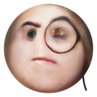 🧐 emoji Creepy Emoji • @stickB00K Telegram sticker 16 of 35