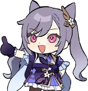 Keqing Waifu sticker 2