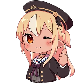 👍 emoji Shiranui Flare @jp_stickers Telegram sticker 10 of 24