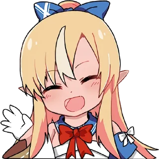 👋 emoji Shiranui Flare @jp_stickers Telegram sticker 24 of 24
