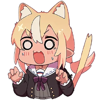 😱 emoji Shiranui Flare @jp_stickers Telegram sticker 21 of 24