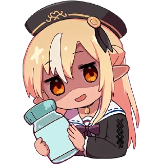😈 emoji Shiranui Flare @jp_stickers Telegram sticker 14 of 24