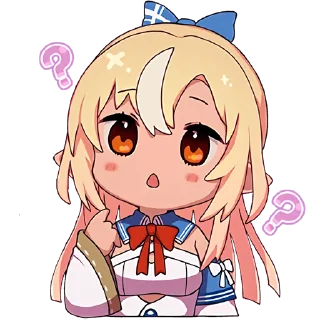 🤔 emoji Shiranui Flare @jp_stickers Telegram sticker 20 of 24