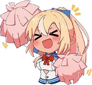 🥳 emoji Shiranui Flare @jp_stickers Telegram sticker 12 of 24