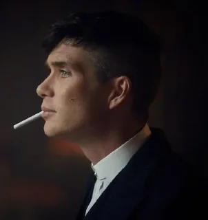 Sticker from Shelby with a cigarette