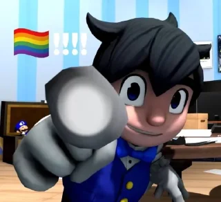 🏳️‍🌈 emoji SMG4 meme susi baka @OdetariAndroid Telegram sticker 17 of 83