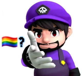 🤨 emoji SMG4 meme susi baka @OdetariAndroid Telegram sticker 5 of 83