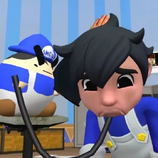 😕 emoji SMG4 meme susi baka @OdetariAndroid Telegram sticker 7 of 83