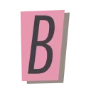 Бумажные буквы @emoji_png_vector sticker preview 3