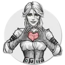 ❤️ emoji Witcher Telegram sticker 17 of 45
