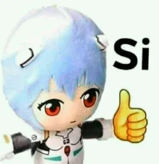 👍 emoji evangelion 😼 @hmplbb Telegram sticker 19 of 35