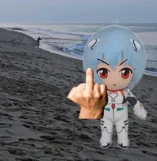 🖕 emoji evangelion 😼 @hmplbb Telegram sticker 23 of 35