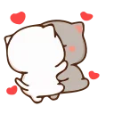 ♥ emoji Котик и котёночек❤️🥰 Telegram sticker 22 of 120