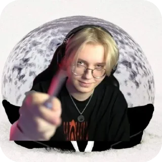 👍 emoji Дрейк с ножиком коре Telegram sticker 18 of 21